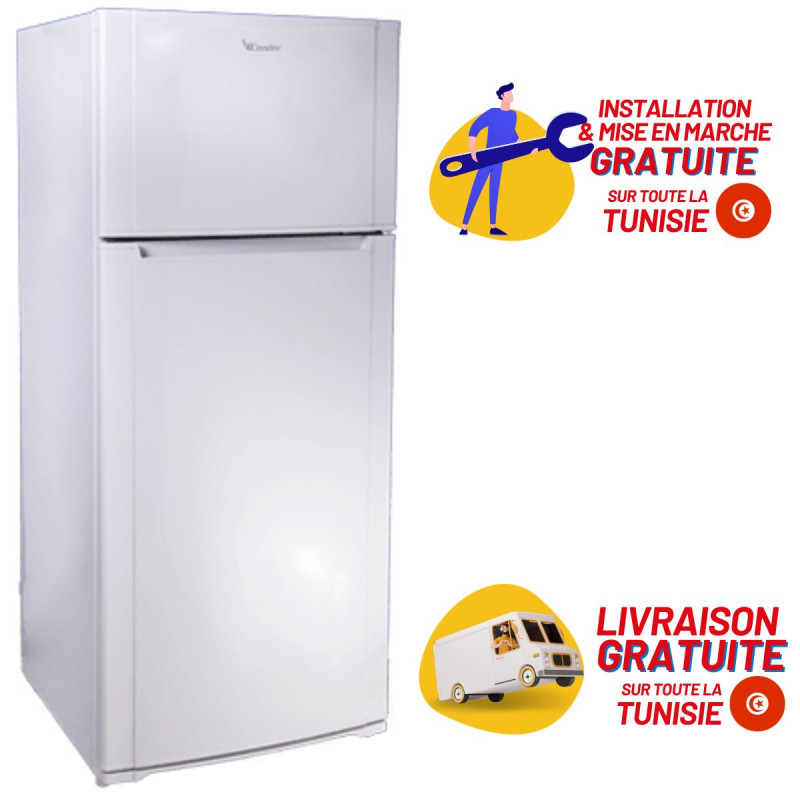 FRIGO CONDOR 2 PORTES DF 500L BLANC - 2